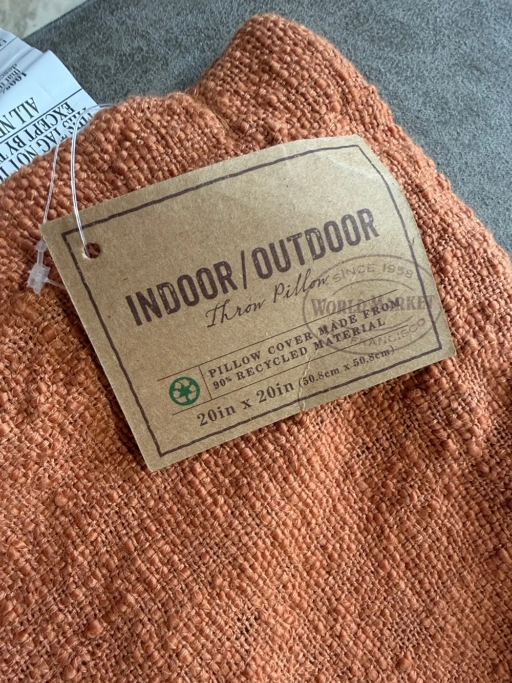 Rust Orange Decorative Pillow Cover - Unknown Brand